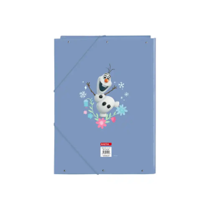 Carpeta carton folio gomas solapas safta frozen 335x260x25 mm