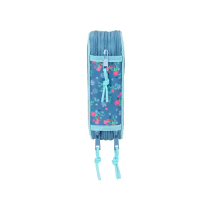 Plumier escolar safta triple cremallera 37 piezas frozen 195x125x55 mm