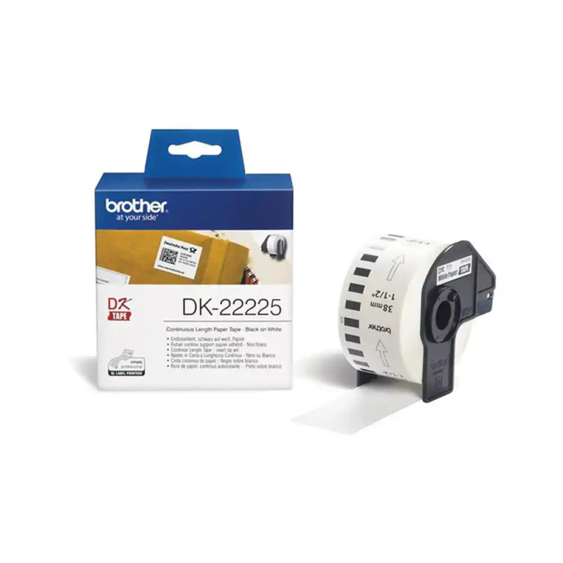 Cinta continua de papel termico blanca 38 mm x 30,48 m