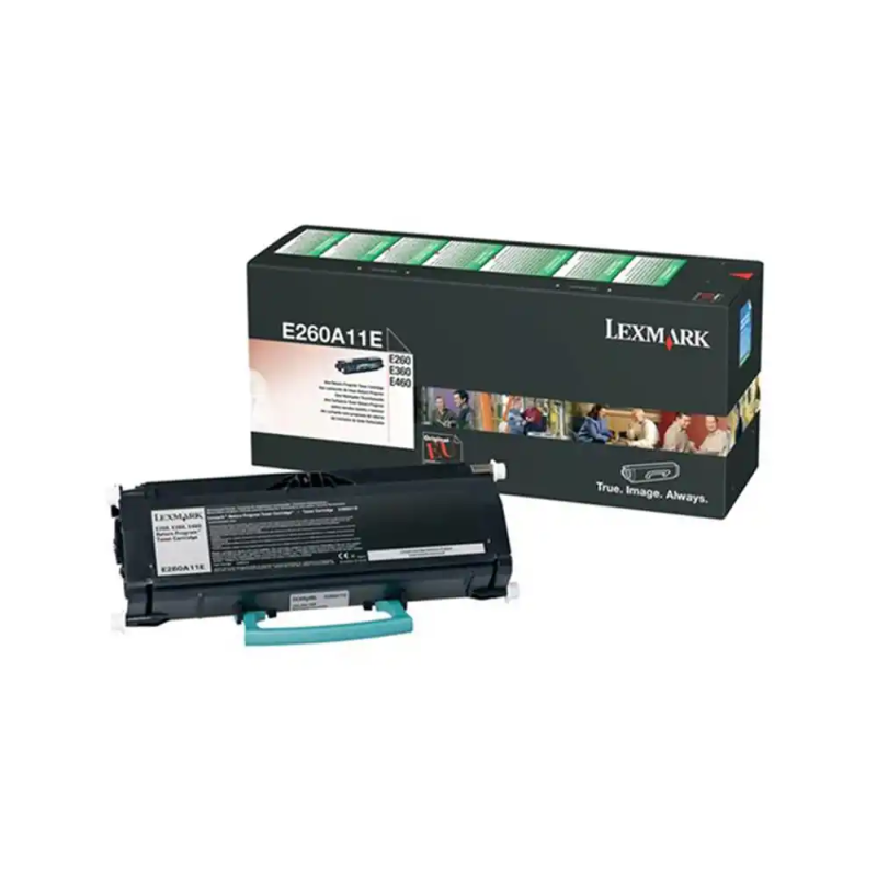 Toner lexmark e260a11e retornable negro