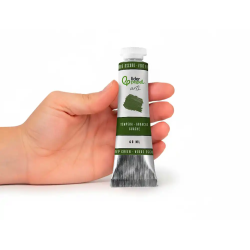 Pintura gouache/tempera liderpapel tubo de aluminio de 60 ml color verde oscuro