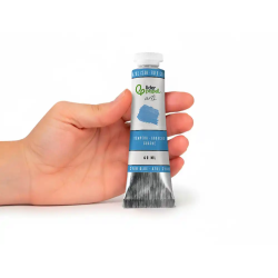 Pintura gouache/tempera liderpapel tubo de aluminio de 60 ml color azul cian