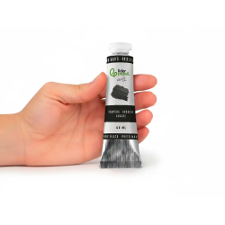 Pintura gouache/tempera liderpapel tubo de aluminio de 60 ml color negro marfil