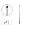 Pincel para pintura acrilica y acuarela liderpapel n 1 punta plana de pelo sintetico certificado fsc