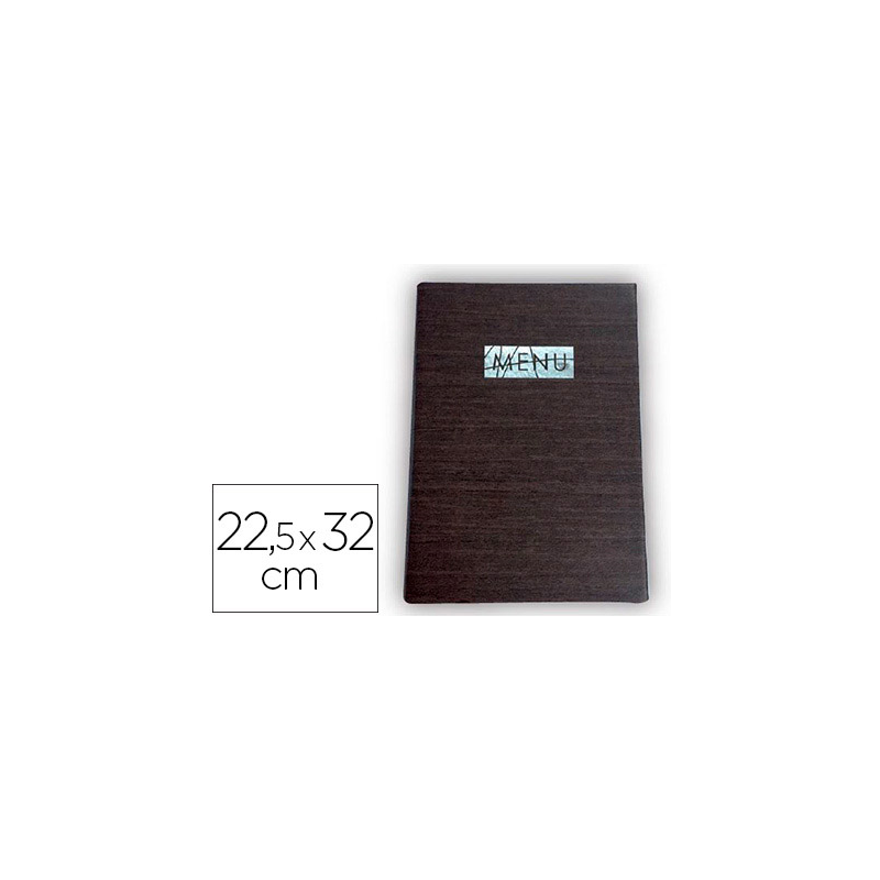 Porta menus liderpapel pu con sujeccion en esquinas para 2 hojas 22,5 x 32 cm