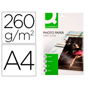 Papel q-connect foto glossy...
