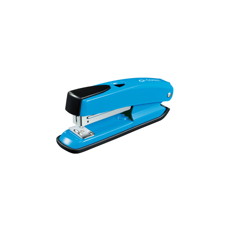 Grapadora q-connect kf02151 plastico abs azul capacidad 20 hojas