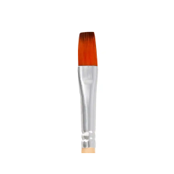 Pincel para pintura acrilica y acuarela liderpapel n 7 punta plana de pelo sintetico certificado fsc