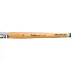 Pincel para pintura acrilica y acuarela liderpapel n 16 punta plana de pelo sintetico certificado fsc