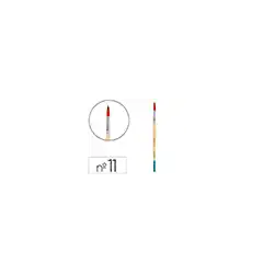 Pincel para pintura acrilica y acuarela liderpapel n 11 punta redonda de pelo sintetico certificado fsc