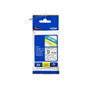 Cinta para etiquetadores brother cinta rotuladora transparente/neg9