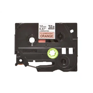 Cinta para etiquetadores brother cinta rotuladora naranja fluor12