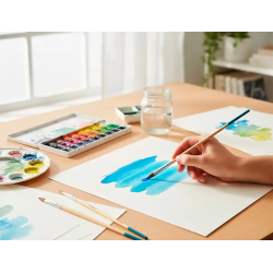 Pincel para pintura acrilica y acuarela liderpapel n 1 punta filbert / lengua gato de pelo sintetico certificado