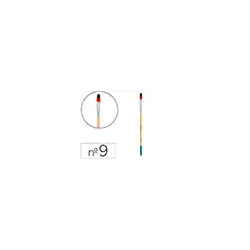 Pincel para pintura acrilica y acuarela liderpapel n 9 punta filbert / lengua gato de pelo sintetico certificado