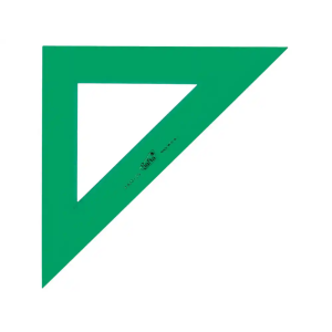 Escuadra verde 25 cm