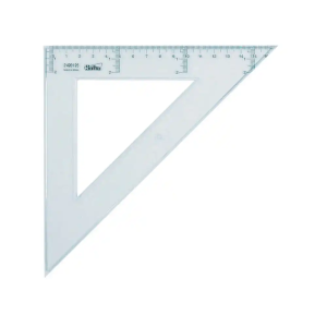 Escuadra transparente 25 cm
