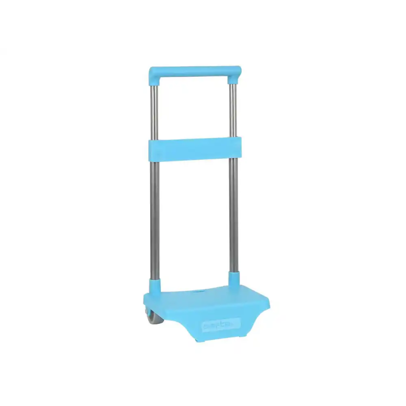 Carro portamochilas pequeño celeste 220x170x400 mm