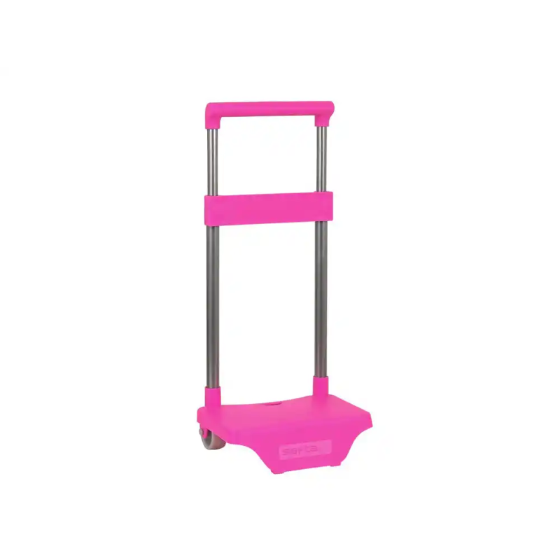 Carro portamochilas pequeño fucsia 220x170x400 mm
