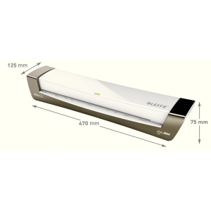 Plastificadora leitz ilam office din a3 con 2 rodillos hasta 125 mc color plata