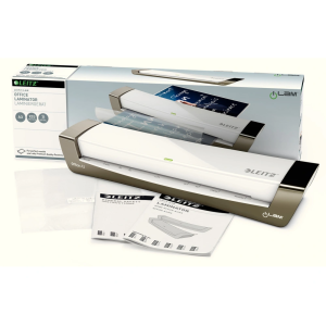 Plastificadora leitz ilam office din a3 con 2 rodillos hasta 125 mc color plata