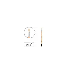 Pincel para pintura al oleo y acrilica liderpapel n 7 punta plana de pelo de cerda certificado fsc