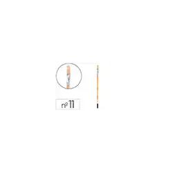 Pincel para pintura al oleo y acrilica liderpapel n 11 punta plana de pelo de cerda certificado fsc