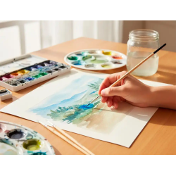 Pincel para pintura al oleo y acrilica liderpapel n 3 punta redonda de pelo de cerda certificado fsc