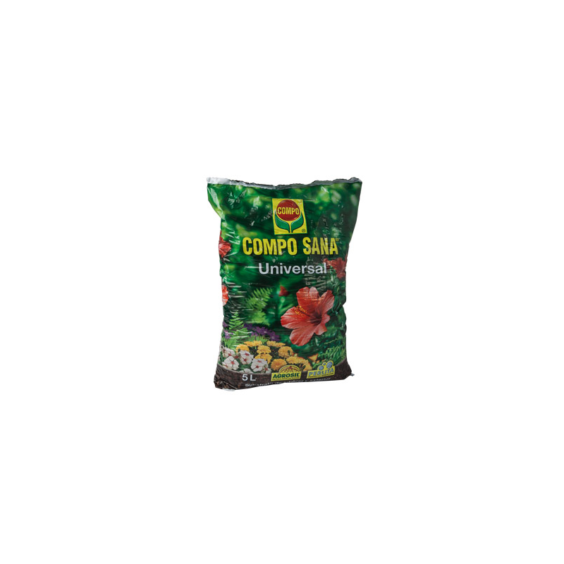Sustrato compo universal para plantas de interior y exterior saco de 5 litros