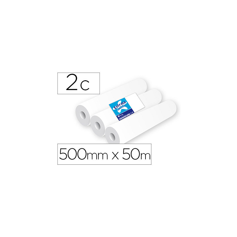 Rollo papel para camillas amoos 2 capas 67 servicios 500 mm x 50 m
