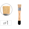Brocha paletina plana liderpapel ancho 25 mm de pelo de cerda certificado fsc