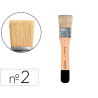 Brocha paletina plana liderpapel ancho 33,5 mm de pelo de cerda certificado fsc