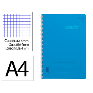 Cuaderno espiral carlin a4...