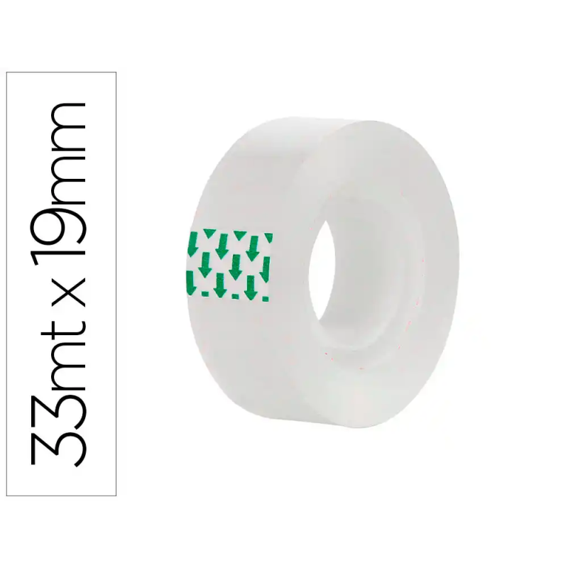 Cinta adhesiva carlin transparente 33 mt x 19 mm