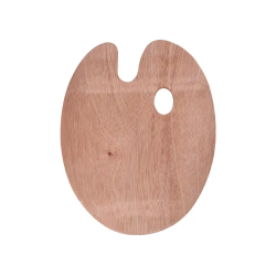 Pinceles sinteticos liderpapel pack de 12 unidades con puntas y tamaños surtidos + paleta de madera