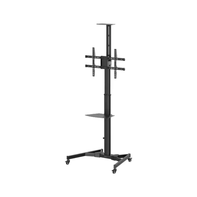 Soporte fellowes para pantallas tv hasta 70/' hasta 50 kg con 4 ruedas ajuste de altura color negro