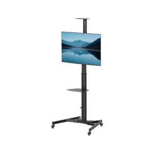 Soporte fellowes para pantallas tv hasta 70/' hasta 50 kg con 4 ruedas ajuste de altura color negro