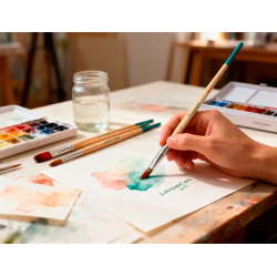 Pinceles sinteticos liderpapel punta redonda bolsa de 5 unidades tamaños surtidos certificado fsc