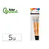 Pinceles de pelo de cerda liderpapel puntas surtidas bolsa de 5 unidades certificado fsc