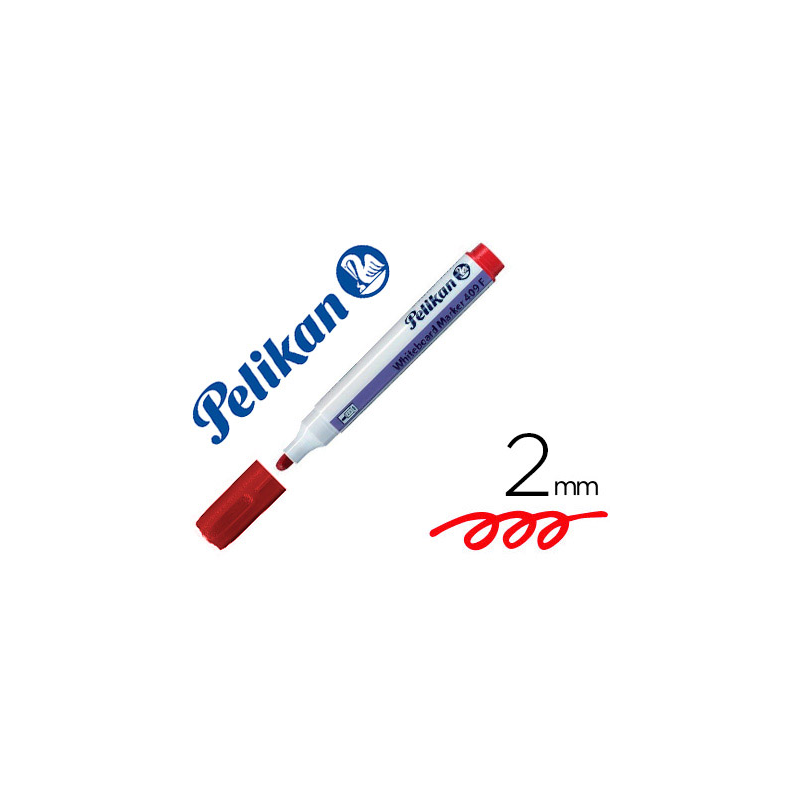 Rotulador pelikan pizarra blanca whiteboard marker 409 rojo