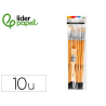 Pinceles de pelo de cerda liderpapel puntas surtidas bolsa de 11 unidades certificado fsc