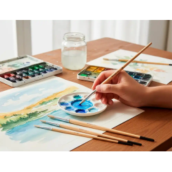 Pinceles de pelo de cerda liderpapel puntas surtidas bolsa de 11 unidades certificado fsc