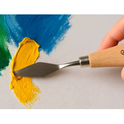 Espatula para pintura liderpapel metalica mango de madera juego de 5 unidades tamaños surtidos certificado