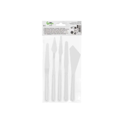 Espatula para pintura liderpapel de plastico juego de 5 unidades tamaños surtidos