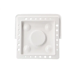 Cubo limpiador de pinceles liderpapel de plastico con asa transportable 13x13x9 cm