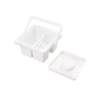 Cubo limpiador de pinceles liderpapel de plastico con asa transportable 13x13x9 cm