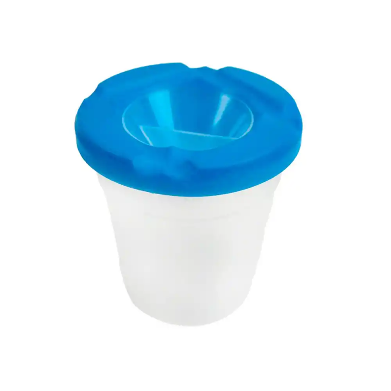 Vaso limpiapinceles liderpapel de plastico 8x8,5 cm