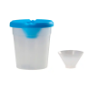 Vaso limpiapinceles liderpapel de plastico 8x8,5 cm
