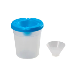 Vaso limpiapinceles liderpapel de plastico 8x8,5 cm