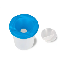 Vaso limpiapinceles liderpapel de plastico 8x8,5 cm