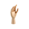 Maniqui mano liderpapel para pintura y dibujo articulado y flexible de madera 18 cm certificado fsc